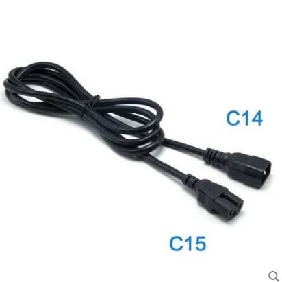

High Quality IEC 320 C14 To C15 PDU UPS Male To Female Power Cord Extension Cable 1.5M,5ft ,1 pcs