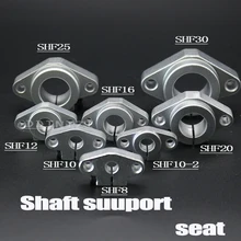 Venda quente 1pc shf8 shf10 shf12 shf13 shf16 shf20 shf25 shf30 8mm suporte de eixo ferroviário linear xyz mesa cnc roteador impressora 3d parte