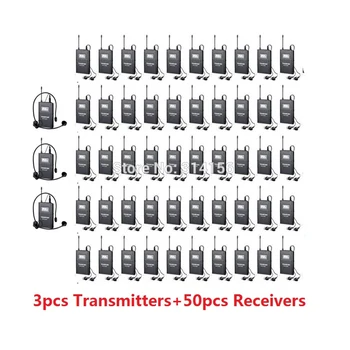 

Takstar WTG-500 UHF Wireless Tour Guide System,Simultaneous interpretation,audio-visual eduation 3 Transmitter+50 Receivers