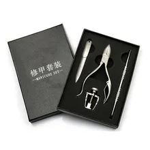 4 шт./компл. профессиональные ножницы для ногтей локтевой или маникюрные ножницы для кутикулы вставкой в виде брони ножи педикюр инструменты для снятия Маникюр нейл-арта