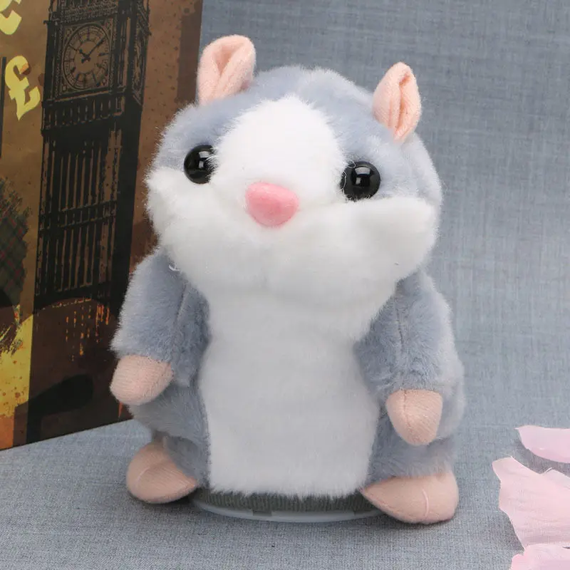 15cm Sweet Talking Hamster Plush Toy Repeat Words Speak Sound Recording Kids Children Fun Toys