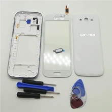 Complete Full Housing Case for Samsung Galaxy Grand Duos GT-i9082 i9082 middle frame bezel +Back cover+touch screen+Tools+Button