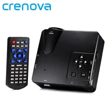 Crenova H80 Portable Mini LED LCD HomeTheater Game Projector Support PC Laptop Full HD 1080P Video With AV/VGA/USB/SD/HDMI