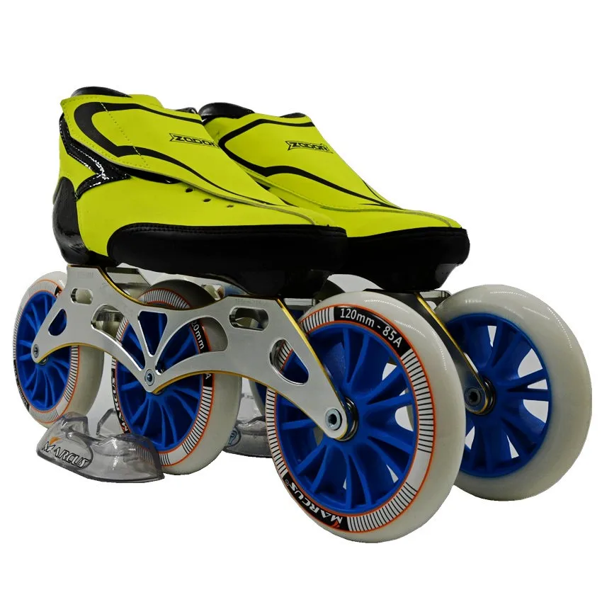 ZODOR обувь для катания на роликах профессиональная обувь для взрослых и детей, обувь для катания на коньках 3*120 мм, колеса для катания на коньках