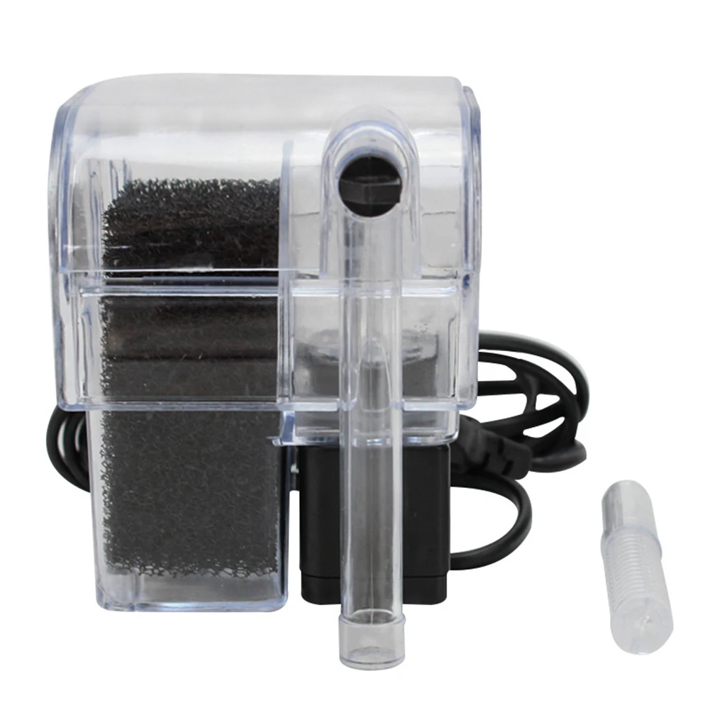 

3 In 1 Waterfall Submersible Multi-function Activated Carbon External Oxygen Pump Fish Tank Hang On Filter Power