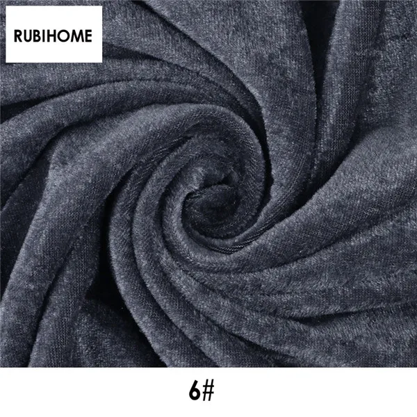 RUBIHOME(100x150 см/шт) велюровая плюшевая ткань для рукоделия шитья Лоскутная диванная Подушка занавеска материал домашний Декор ткань - Цвет: 6