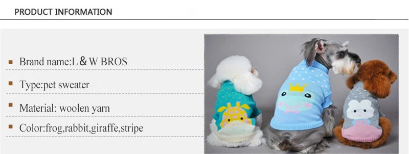 Warm Dog Sweater Autumn Winter Pet Clothes Puppy Outfit Clothing For Dog Kitten Cute Cat Sweater Coat (28)