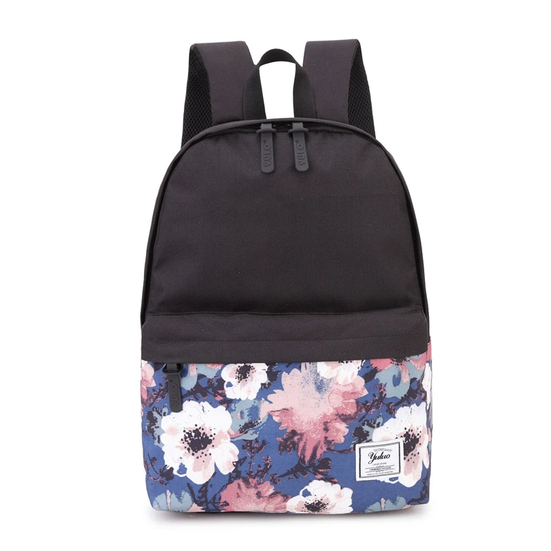 Холщовая Сумка для ноутбука 15 6 дюйма с цветочным рисунком рюкзак Mochila Feminina