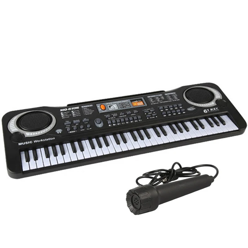 New Children 61 Keys With Microphone, Electronic Organ, Musical Instrument Music Piano Toy Gift
New Children 61 Keys With Microphone, Electronic Organ, Musical Instrument Music Piano Toy Gift