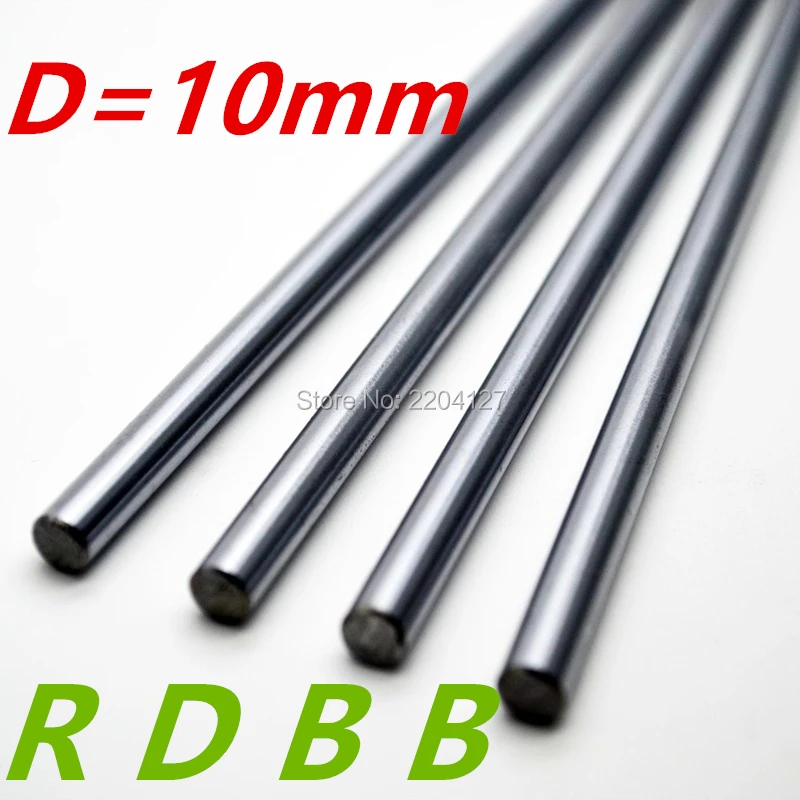 

RDBB 3D Printer rod 10mm linear shaft 100mm hardened Chrome axis match use 10 mm bearing carving machine part