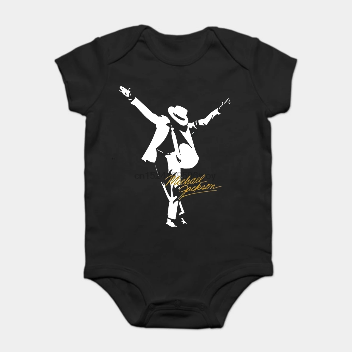 

Baby Onesie Baby Bodysuits kid t shirt Funny white Black tee Michael Jackson Pattern s