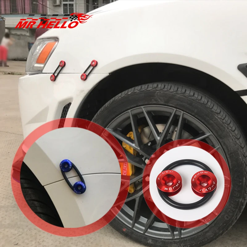 Quick Release Fasteners for Front Bumpers Rear Bumpers Trunk Hatch Lids