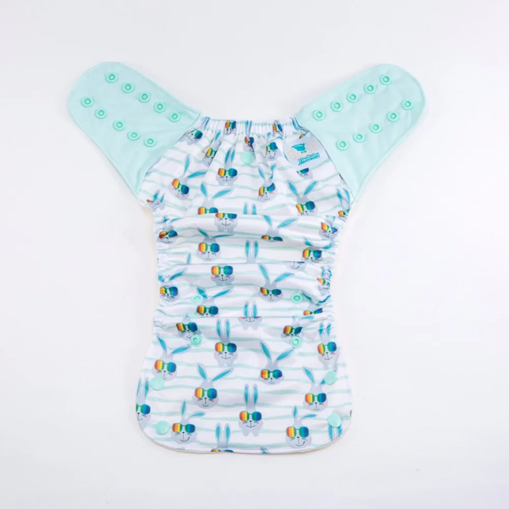 JinoBaby бамбуковые подгузники Aio Cool Bunny|aio diaper|bamboo aio diaperaio bamboo diaper |