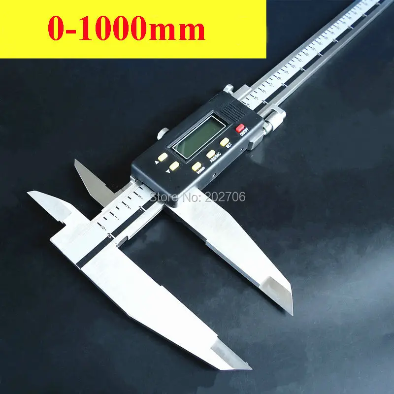 0-1000 мм 40 дюймов цифровой суппорт 1000 мм сверхмощный Электронный штангенциркуль с ножевыми губками