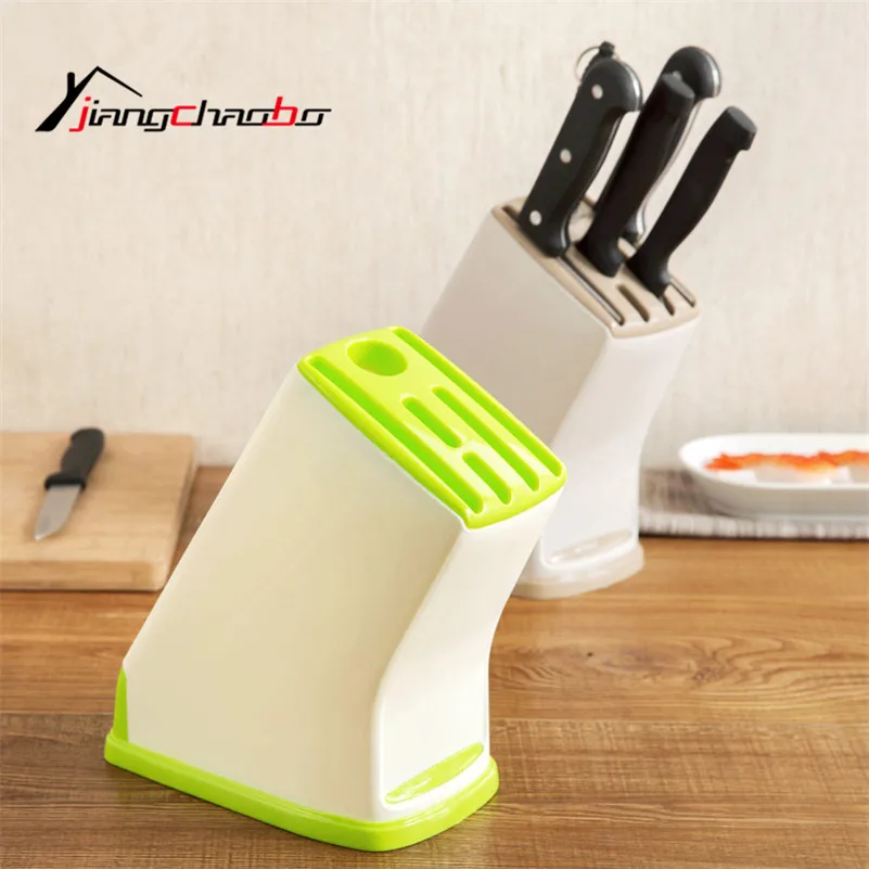 Creative Plastic Kitchen Knife Holder Multifunctional Kitchen Accessories Storage Rack Tool