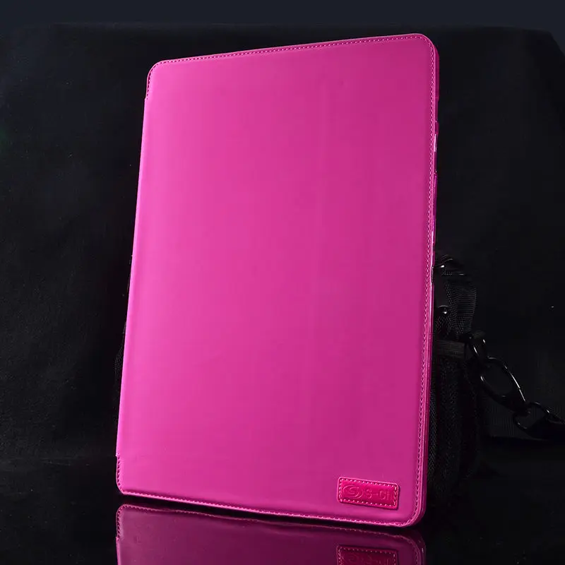 Для samsung Galaxy Note Pro 12,2 P900 P901 P905 откидной Чехол из искусственной кожи, умный чехол для планшета, защитный чехол, сумка - Цвет: Pink