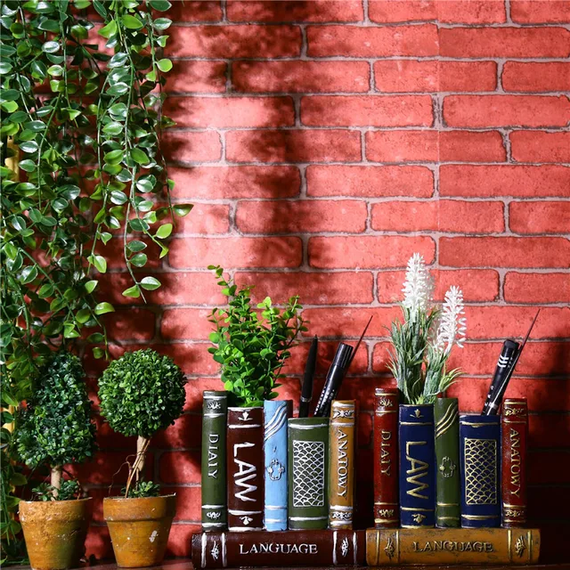 Retro Resin Book Pencil Pen Holder Office Desktop Study Room ... Retro Resin Book Pencil Pen Holder Office Desktop Study Room ...
