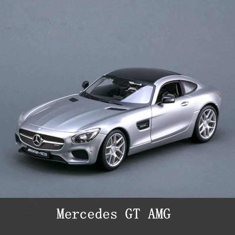 Maisto 1:18 Mercedes Benz SLS AMG GT спортивный автомобиль сплав Ретро модель автомобиля классическая модель автомобиля украшение автомобиля коллекция подарок - Цвет: GT AMG