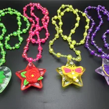 12 шт./лот мигающее ожерелье для детей ожерелье из мультфильма игрушки