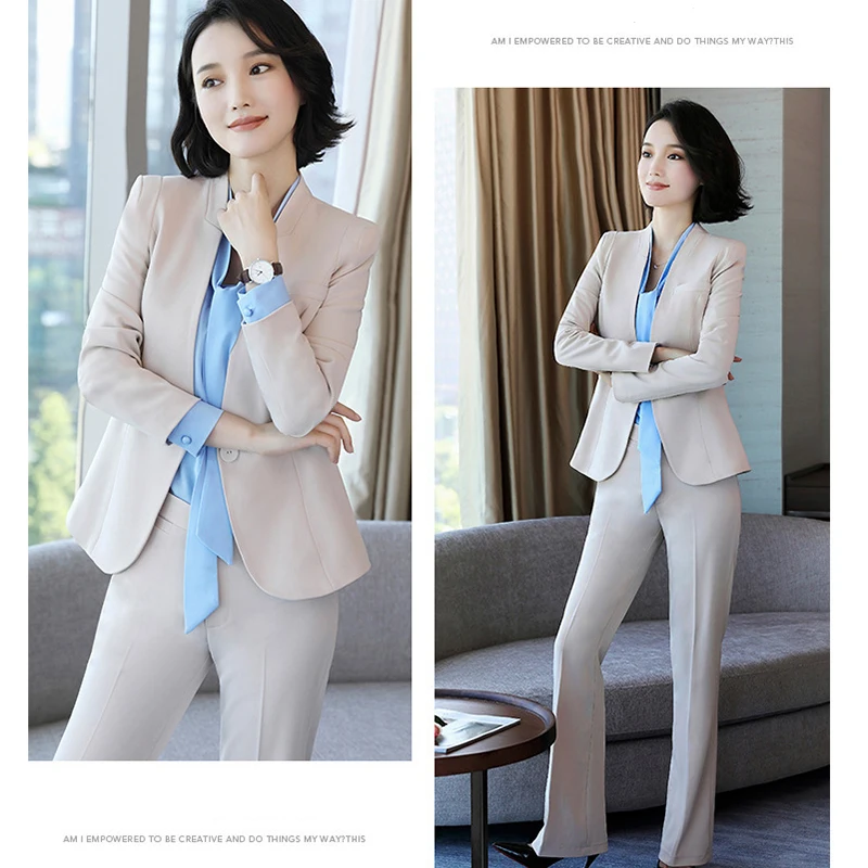 Fashion small suit women new professional women suit set slim ladies pants suit business executive tooling clothes spring autumn Fashion small suit women new professional women suit set slim ladies pants suit business executive tooling clothes spring autumn