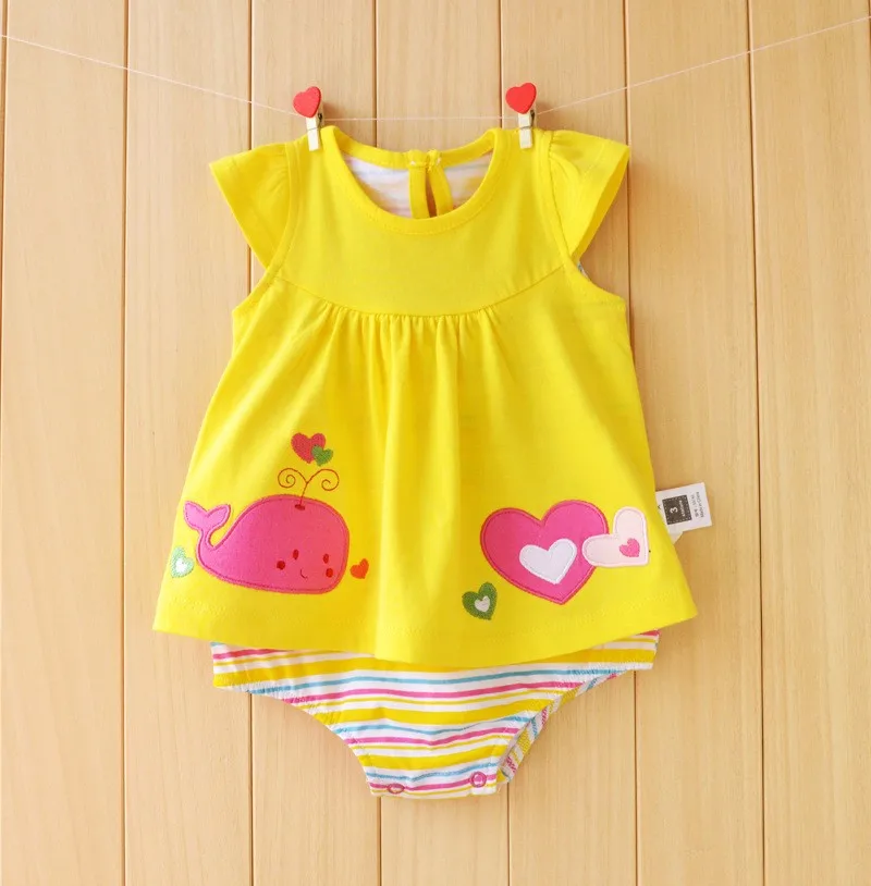 Baby Clothes Rompers Summer 100% Cotton Infant Jumpsuits Colorful ...