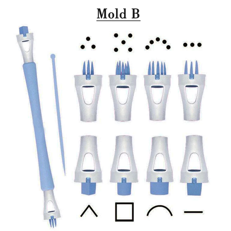 10 шт. инструменты для украшения торта в горошек форма для капкейков губчатый торт инструмент для выпечки пластик Формочки Для Выпечки - Цвет: Mold B