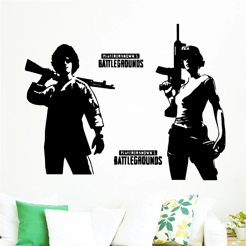 

PUBG"Winner Winner Chicken Dinner" Wall Sticker PS4 PC Vinyl Decal Game Art Home Decor Quote Boy Room Decals #A71
