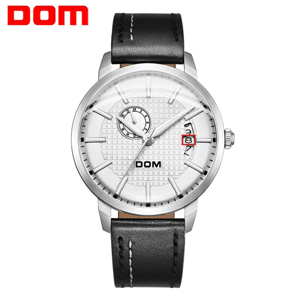 

DOM Luxury Brand Watch Men Automatic Mechanical Watch Men Sports Waterproof Leather Watches Fashion Luminous Hands Clock M-8111
