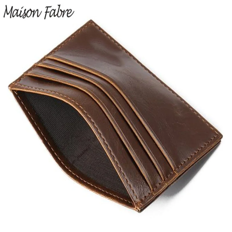 Винтажный Мужской кошелек Maison Fabre 2019 кожаный для карт женский тонкий путешествий