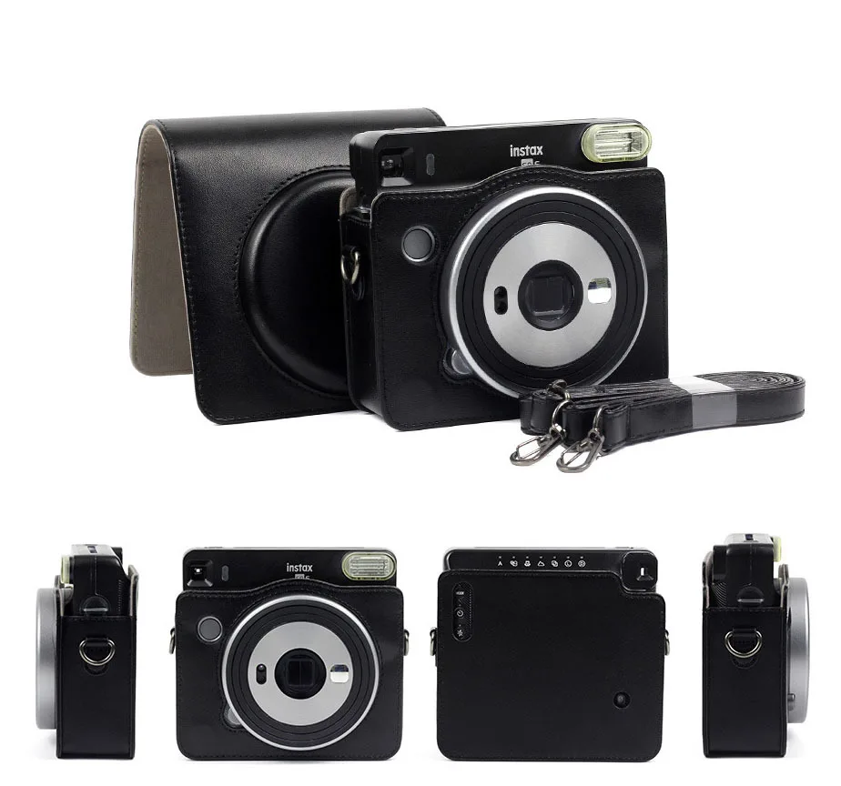 Квадратная сумка для камеры FUJIFILM Instax SQ6 4 цвета Винтажный чехол из искусственной