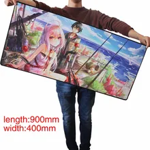 pbpad store Cartoon Large Game Mouse Pad 900*400 high quality with edge locking Speed Version Game Keyboard Pad for Gamer