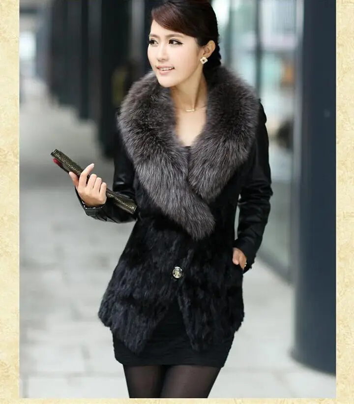 Женская куртка из искусственной кожи в стиле пэчворк Размеры S/9Xl|fur jacket|winter fur