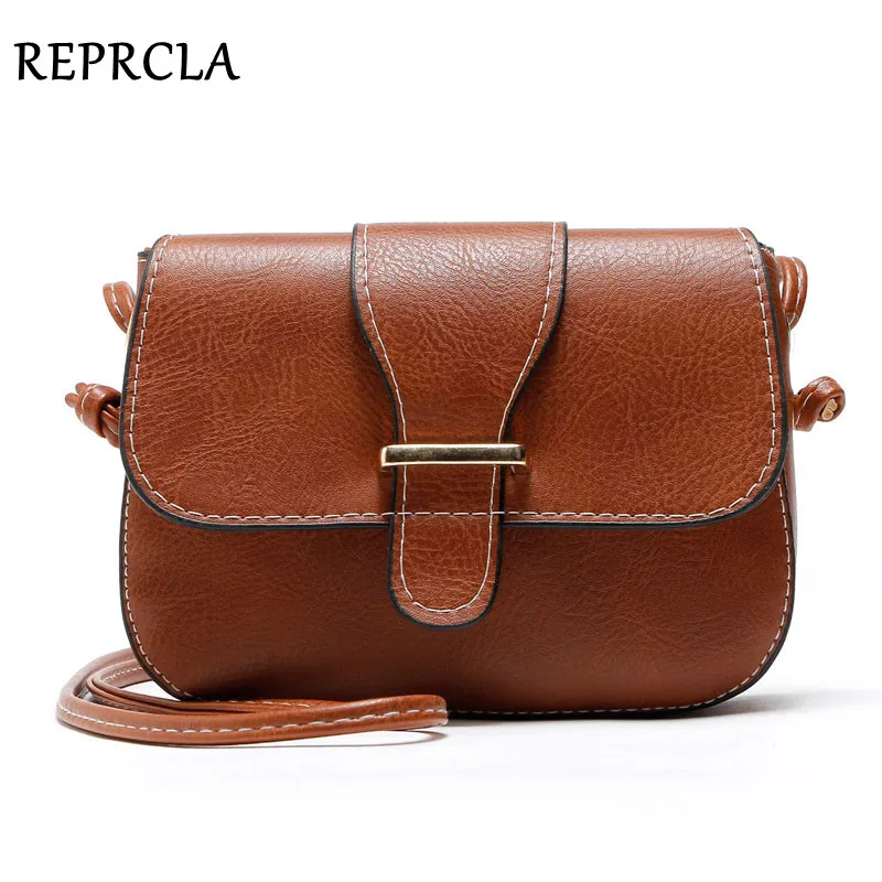 REPRCLA New Arrivals Women Bags Small Vintage Shoulder Bag Pu Leather Women Messenger Bags Crossbody Designer Ladies Bag 1