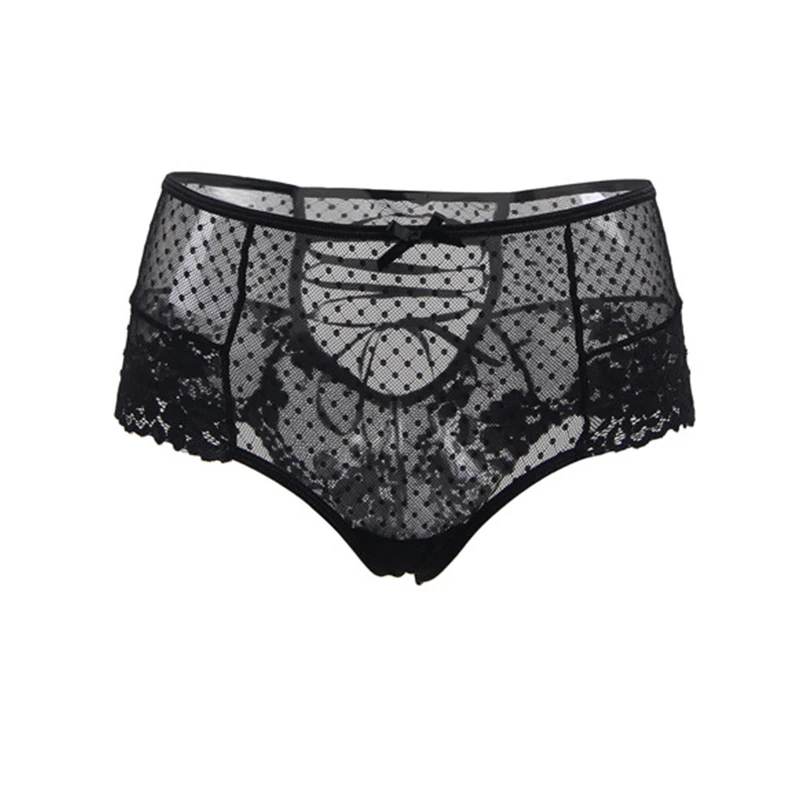 

Erotic Strappy Transparent High Waist Panties Culotte Femme 4 Color Hollow Out Transparent Lace Panties Majtki Damskie P5152