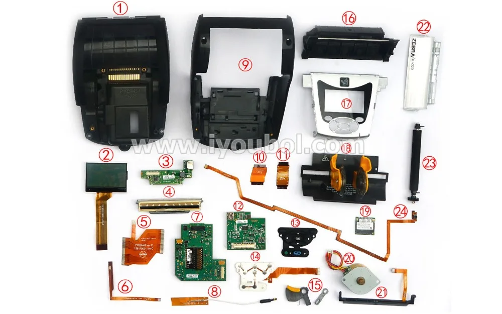 9-Key Запчасти для клавиатуры для Зебра QLN320