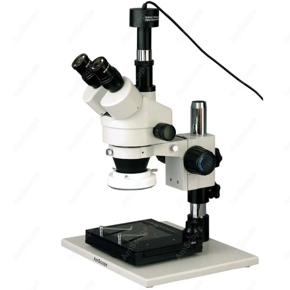 Инспекционный зум-микроскоп -- AmScope поставляет 3.5X-90X инспекционный с 1.3MP цифровой