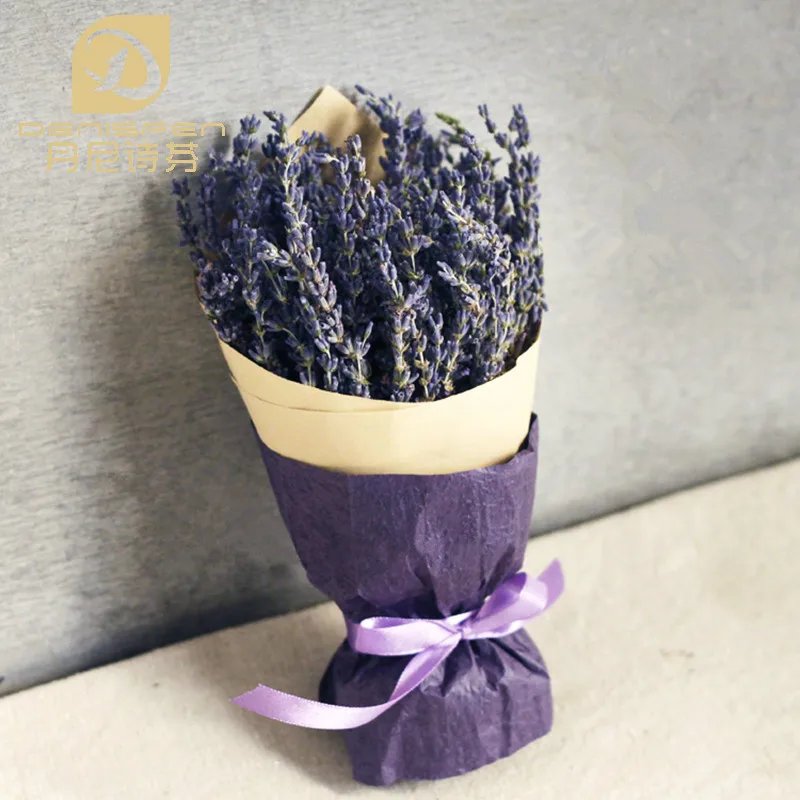 Image FREE SHIPPING Natural lavender dried bouquet home decoration rustic pure plant dried flowers
