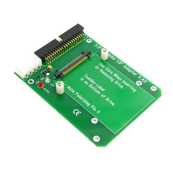 50PIN 1 8 &quotMicro Drive to 3 5 40pin IDE адаптер для жесткого диска Toshiba|ide adapter|40pin ideadapter ide |