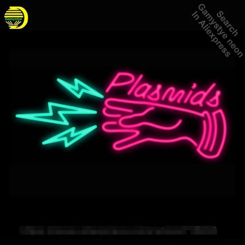 plasmids neon sign