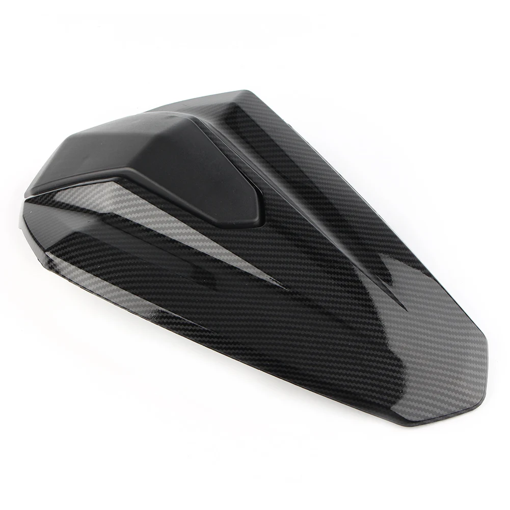 Motorcycle Rear Pillion Passenger Cowl Seat Back Cover Fairing Part For Kawasaki Ninja 400 - Цвет: Carbon Fiber