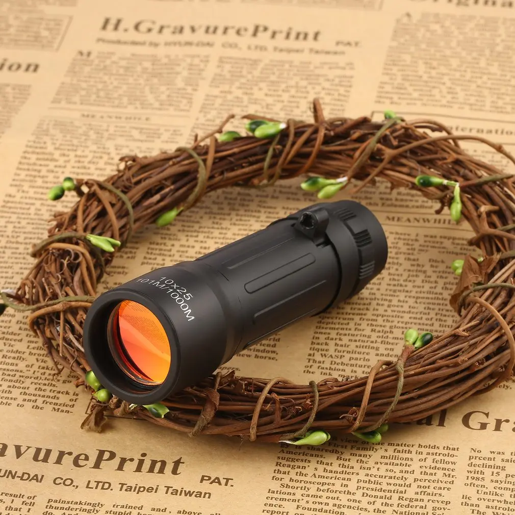 

Hunting Monocular Telescope 10 X 25 Compact Lightweight Mini Camping Sport Monocular Scope Focus Zoom with Carry Pouch