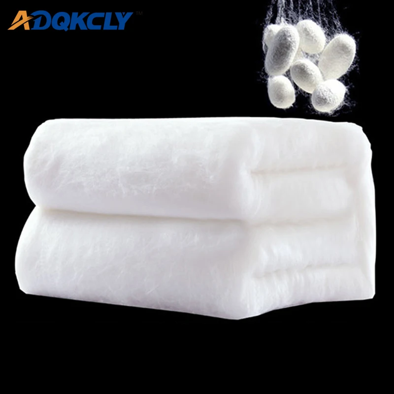 

ADQKCLY Pure Mulberry Silk Comforter Quilt 100% Cotton Cover Winter&Autumn Duvet/Blanket Full Queen King Accept Custom Size