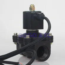 2 способ 2 Вт серии воды Соленоидный клапан plack 1-1/" 2 дюйма 220 В переменного тока нормально закрывающийся 2W400-40 2W500-50 большой пластиковый фонтан клапан