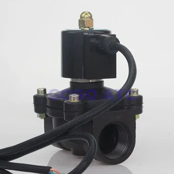 

2 way 2w series water solenoid valve plack 1-1/2" 2 inch 220V AC Normally close 2W400-40 2W500-50 large plastic fountain valve