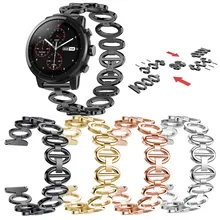Браслет из нержавеющей стали с цепочкой, умный ремешок для часов Huami Amazfit 2 S Jun1