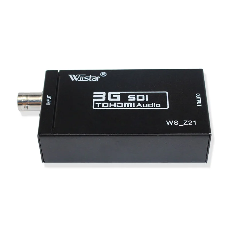 Wiistar мини SDI в HDMI конвертер адаптер Поддержка HD-SDI/3G-SDI сигналы для HDMI дисплей с адаптером питания