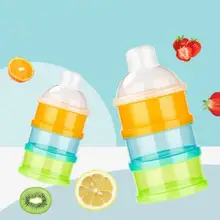 1 шт. 3 Слои путешествия Портативный ящик для хранения для младенцев детская молочная смесь с дозатором для молочной смеси в виде Еда контейнер для хранения ювелирных изделий для кормления коробка