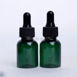25 мл Пластик капельницы Бутылочки темно-зеленый 25cc пустая бутылка эфирное масло мини ампулами Сыворотки Дисплей косметический контейнер