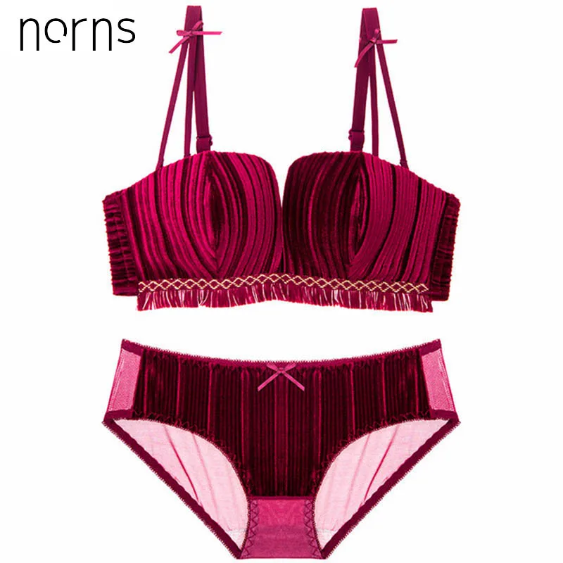 Norns-Sexy-glossy-bra-sets-panty-set-Lingerie-Set-Fashion-Cute-Cat-3-4-cup-Underwear