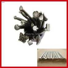 16 шт./компл. отделка из рельефной кожи тиснения и пресс-форм, рыба, мужская кожаная узор гравировка печать станок для снятия фасок и инструмент